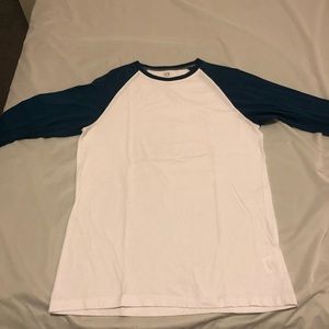 Zine Blue Baseball Tee